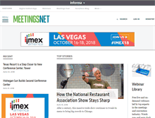 Tablet Screenshot of meetingsnet.com